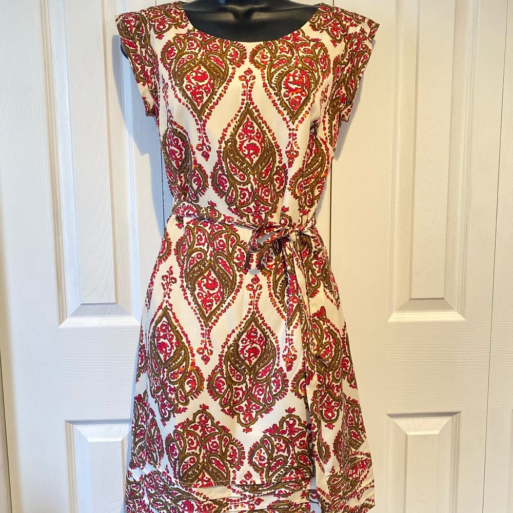 Cream/Fuchsia/Brown Merona dress for Sale, size 2